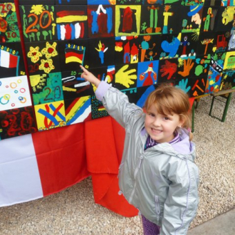 Enthüllung Wandskulptur