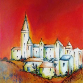 Festung v. gueldenem Himmel